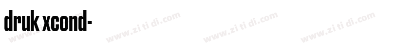 druk xcond字体转换
